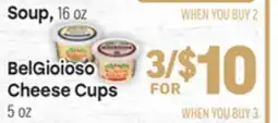 Tony’s Fresh Market BelGioioso Cheese Cups offer