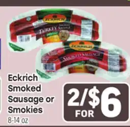 Tony’s Fresh Market Eckrich Smoked Sausage or Smokies offer