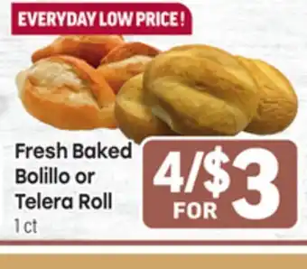 Tony’s Fresh Market Fresh Baked Bolillo or Telera Roll offer