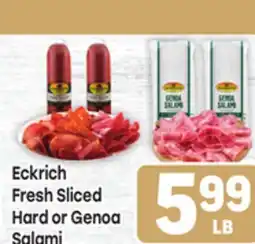 Tony’s Fresh Market Eckrich Fresh Sliced Hard or Genoa Salami offer