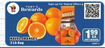 Tony’s Fresh Market NAVEL ORANGES offer