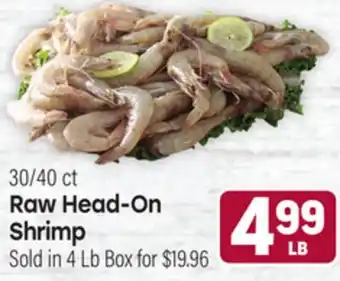 Tony’s Fresh Market Raw Head-On Shrimp offer