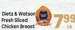 Tony’s Fresh Market Dietz & Watson Fresh Sliced Chicken Breast offer
