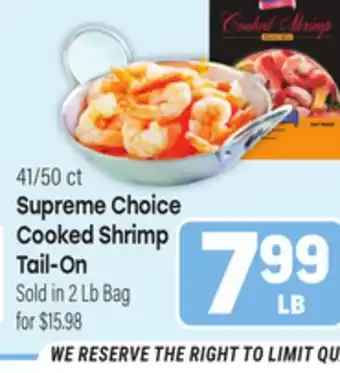 Tony’s Fresh Market Supreme Choice Cooked Shrimp Tail - On offer