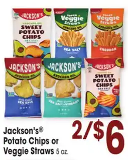 Jewel-Osco Jackson's Potato Chips Veggie Straws offer