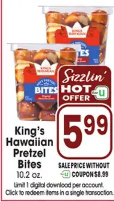 Jewel-Osco King's Hawaiian Pretzel Bites offer