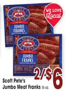 Jewel-Osco Scott Pete's Jumbo Meat Franks offer