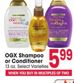 Jewel-Osco OGX Shampoo or Conditioner offer