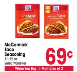 Jewel-Osco McCormick Taco Seasoning offer