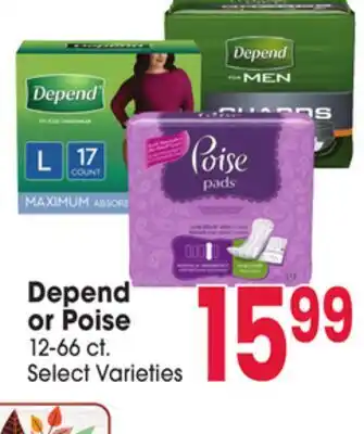Jewel-Osco Depend or Poise offer