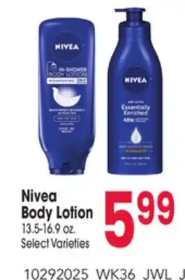 Jewel-Osco Nivea Body Lotion offer