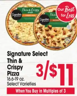 Jewel-Osco Signature Select Thin & Crispy Pizza offer