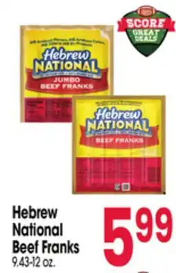 Jewel-Osco Hebrew National Beef Franks offer