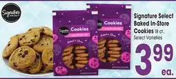 Jewel-Osco Signature Select Baked In-Store Cookies 18 ct offer