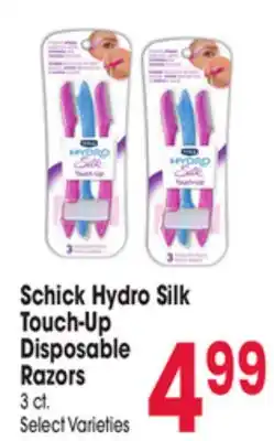 Jewel-Osco Schick Hydro Silk Touch-Up Disposable Razors offer