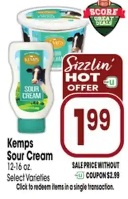 Jewel-Osco Kemps Sour Cream offer
