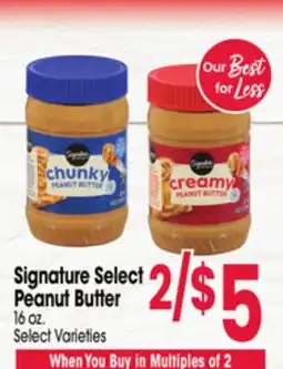Jewel-Osco Signature Select Peanut Butter offer