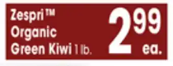 Jewel-Osco Zespri Organic Green Kiwi offer