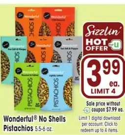 Jewel-Osco Wonderful No Shells No Shells Pistachios offer