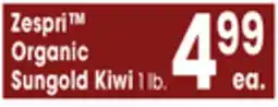Jewel-Osco Zespri Organic Sungold Kiwi offer