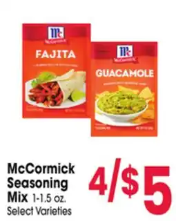 Jewel-Osco McCormick Seasoning Mix offer