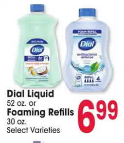Jewel-Osco Dial Liquid 52 oz. or Foaming Refills 30 oz offer