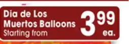 Jewel-Osco Dia de Los Muertos Balloons offer