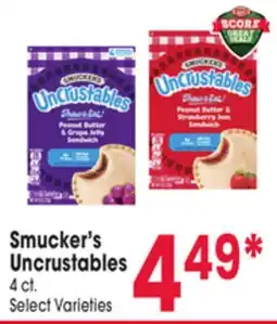 Jewel-Osco Smucker's Uncrustables offer