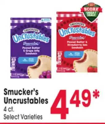 Jewel-Osco Smucker's Uncrustables offer