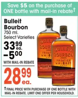 Jewel-Osco Bulleit Bourbon offer