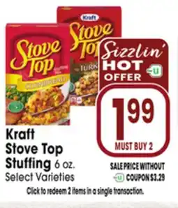 Jewel-Osco Kraft Stove Top Stuffing offer