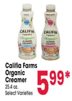 Jewel-Osco Califia Farms Organic Creamer offer