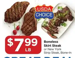 Food 4 Less Boneless Skirt Steak offer