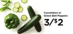 Food 4 Less Cucumbers or Green Bell Peppers offer