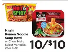 Food 4 Less Nissin Ramen Noodle Soup Bowl offer