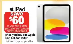 Meijer Apple iPad A16 offer