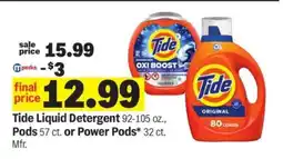 Meijer Tide Liquid Detergent offer
