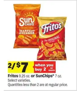 Meijer Fritos or SunChips offer