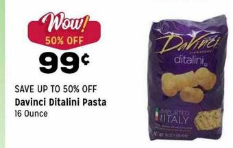 Grocery Outlet Davinci Ditalini Pasta offer
