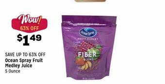 Grocery Outlet Ocean Spray Fruit Medley Juice offer