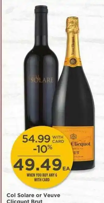 QFC Col Solare Or Veuve Clicquot Brut offer