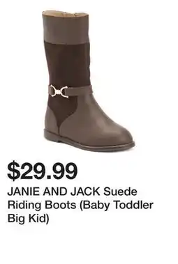 Marshalls JANIE AND JACK Suede Riding Boots (Baby Toddler Big Kid) offer