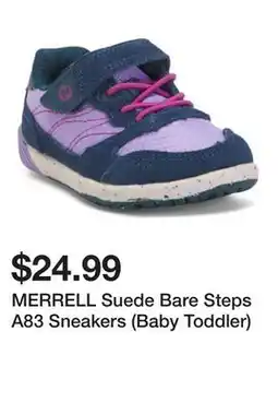 Marshalls MERRELL Suede Bare Steps A83 Sneakers (Baby Toddler) offer