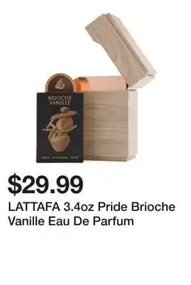 Marshalls LATTAFA 3.4oz Pride Brioche Vanille Eau De Parfum offer