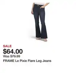 Marshalls FRAME Le Pixie Flare Leg Jeans offer