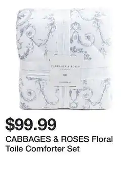 Marshalls CABBAGES & ROSES Floral Toile Comforter Set offer