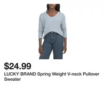 Marshalls LUCKY BRAND Spring Weight V-neck Pullover Sweater offer