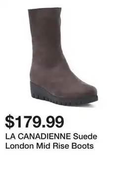 Marshalls LA CANADIENNE Suede London Mid Rise Boots offer
