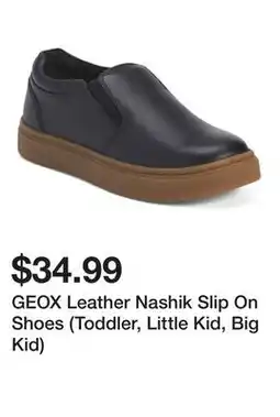 Marshalls GEOX Leather Nashik Slip On Shoes (Toddler, Little Kid, Big Kid) offer