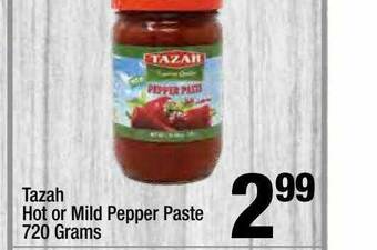 Super King Markets Tazah Hot Or Mild Pepper Paste offer